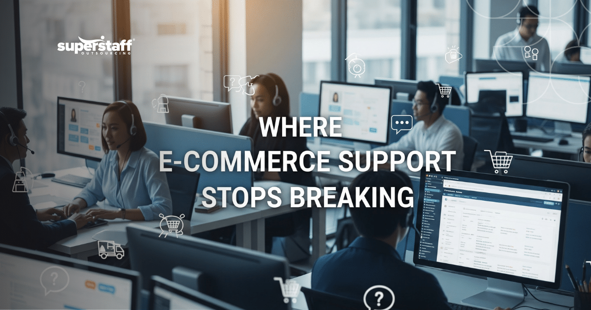 E-commerce customer service BPO team in the Philippines supporting online shoppers and managing customer inquiries