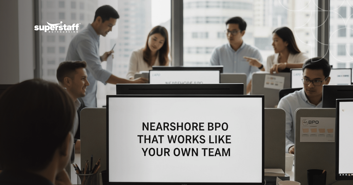 Team collaborating to deliver a seamless BPO experience