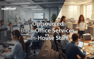 Outsourced back office services team