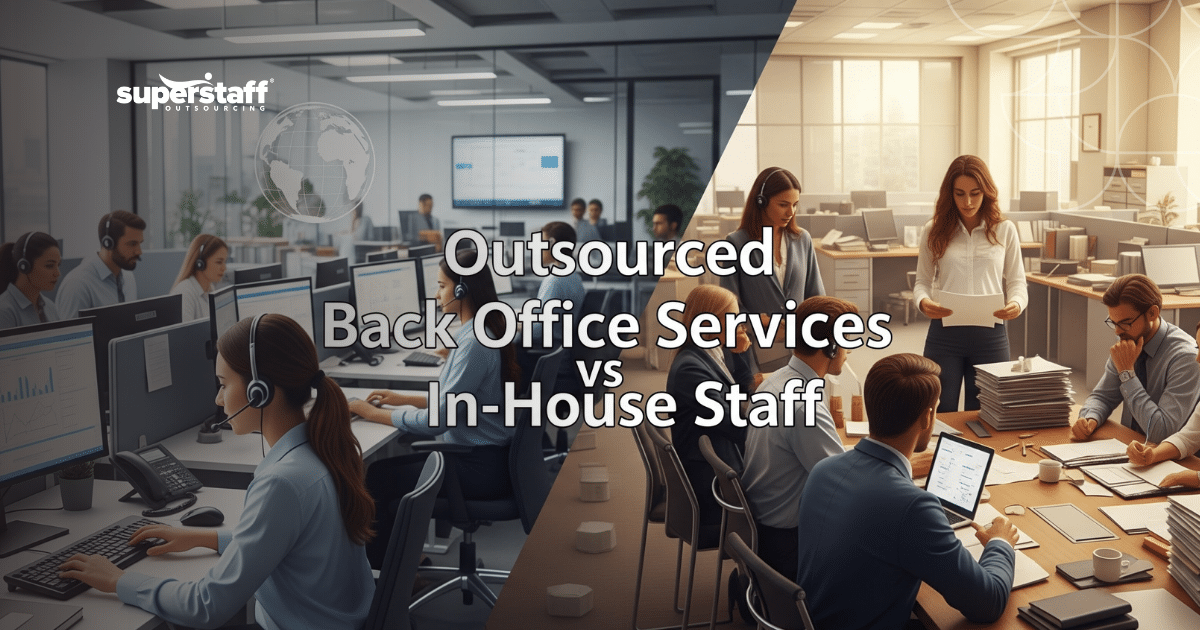 Outsourced back office services team