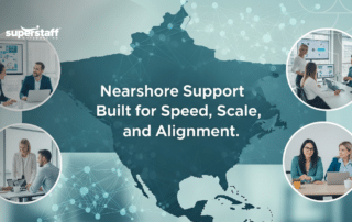 Team showcasing benefits of business process outsourcing in operations