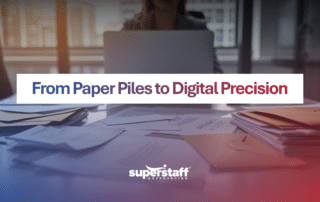 Team using digital mailroom outsourcing for document processing