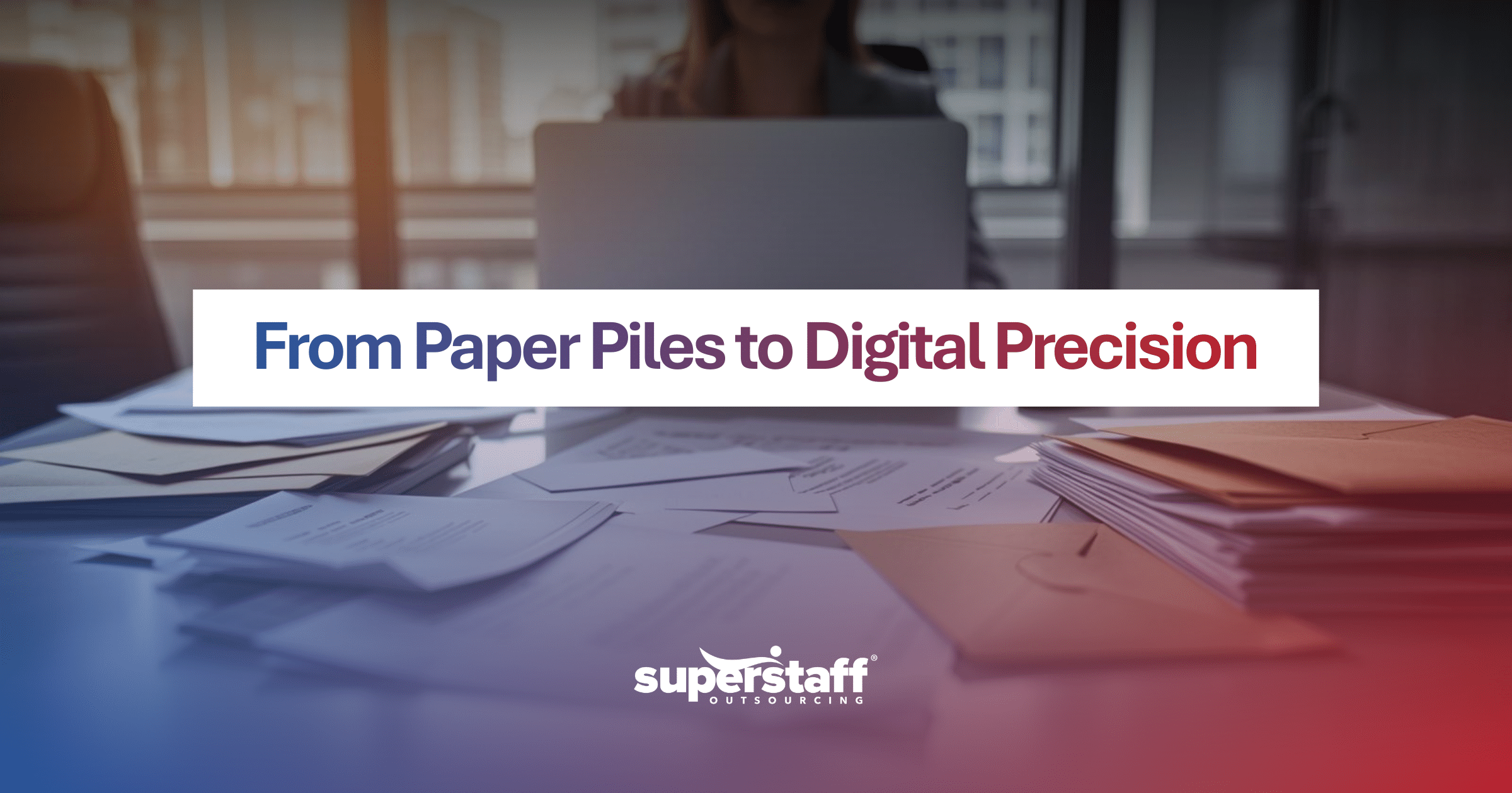 Team using digital mailroom outsourcing for document processing