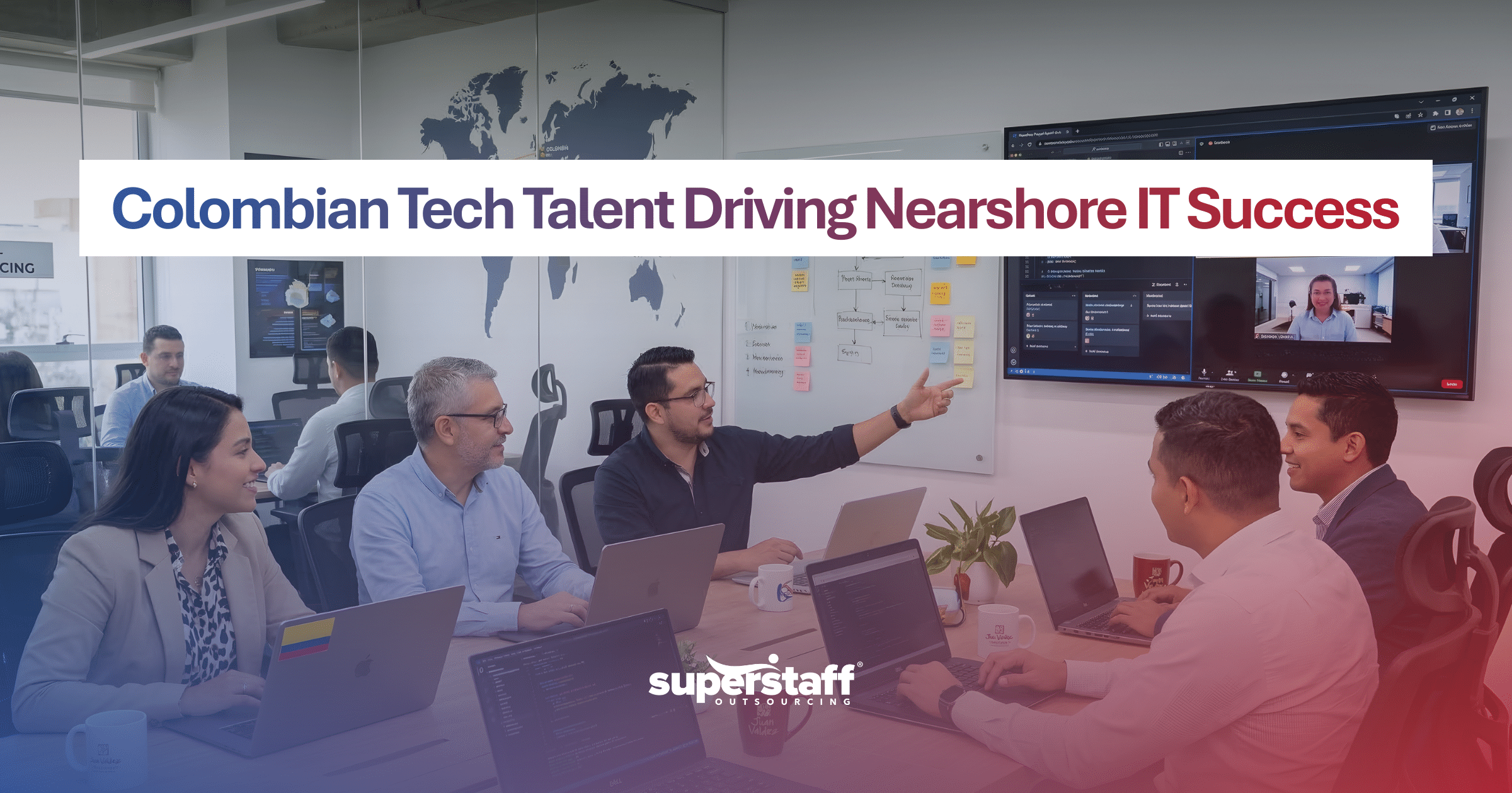 Developers providing nearshore IT outsourcing services for businesses