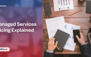 A detailed cost breakdown on a clipboard, providing a clear look at competitive managed services pricing.