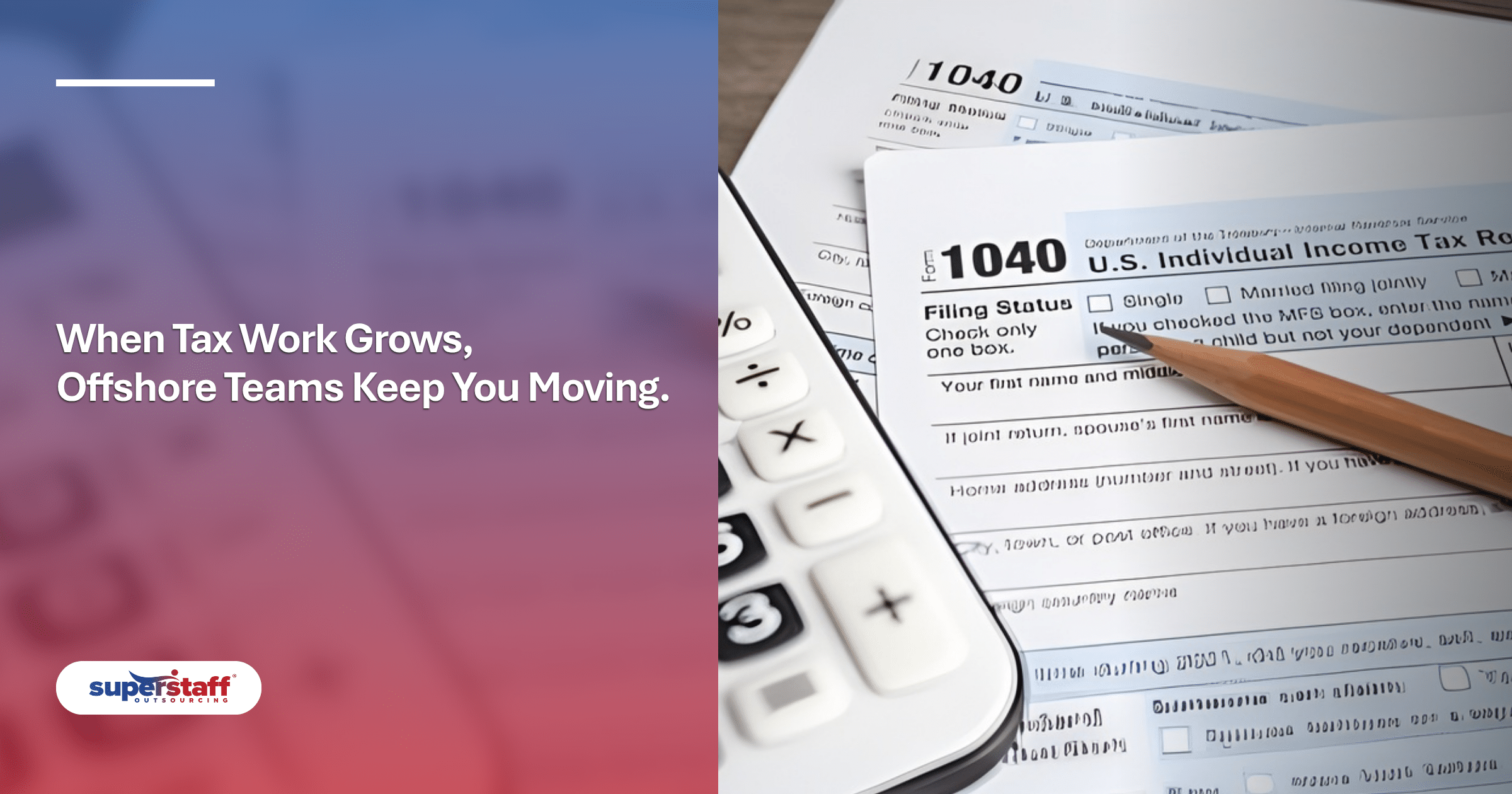 Accountant reviews financial documents on a laptop for efficient outsourcing tax return preparation.