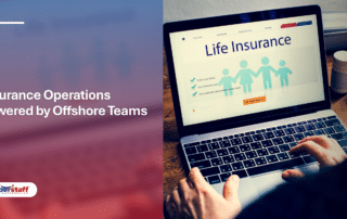 A person uses a laptop to view a Life Insurance website, highlighting life insurance BPO services.