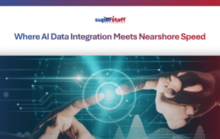 Tech team managing AI data integration for business operations