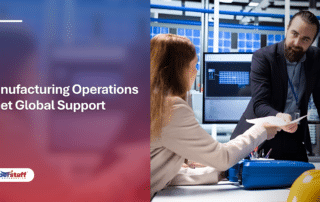 Manufacturing and offshore teams illustrating outsourcing definition business manufacturing concepts