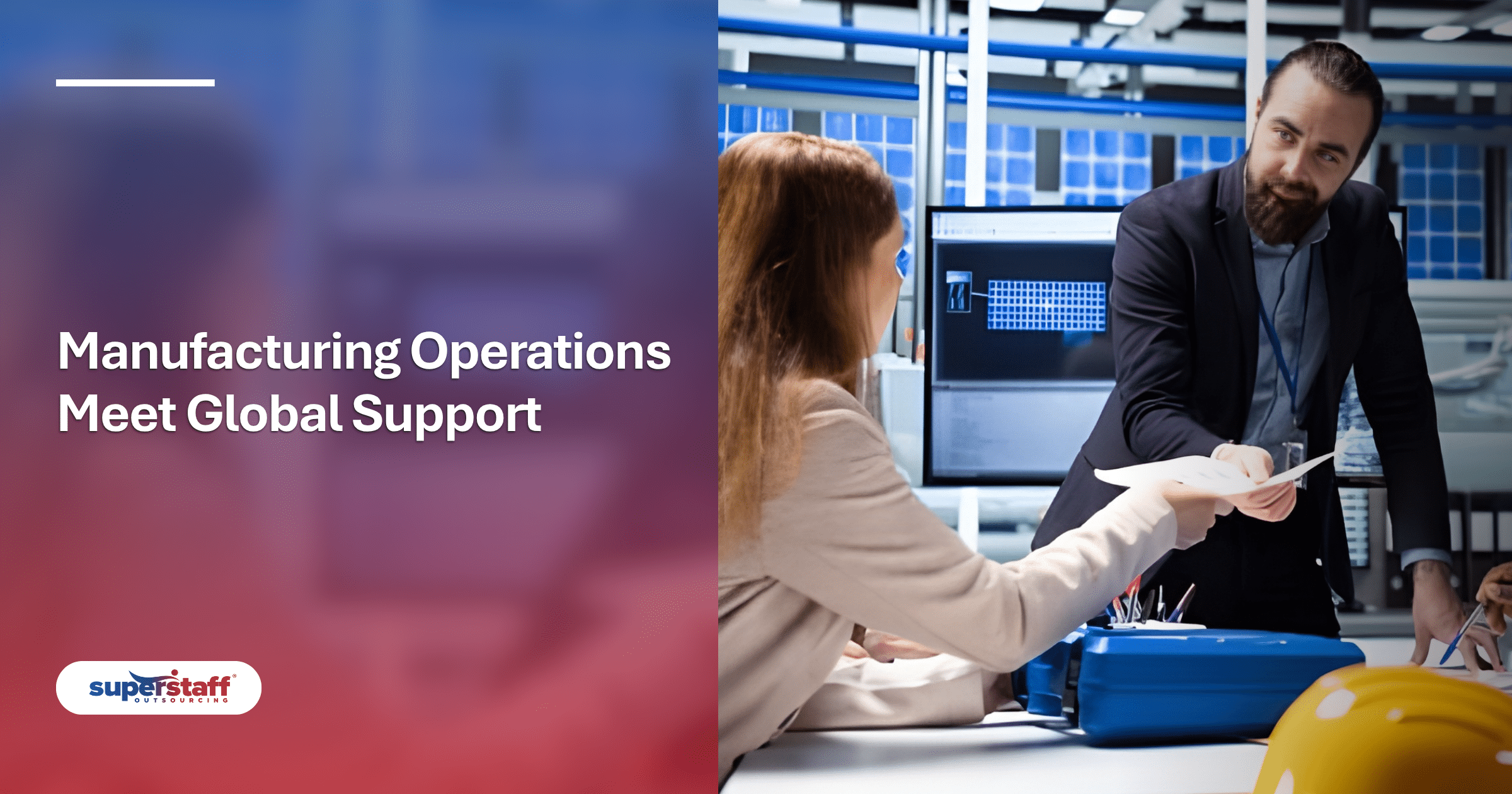 Manufacturing and offshore teams illustrating outsourcing definition business manufacturing concepts