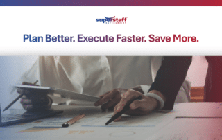 Project managers coordinating outsourcing project management tasks for business operations