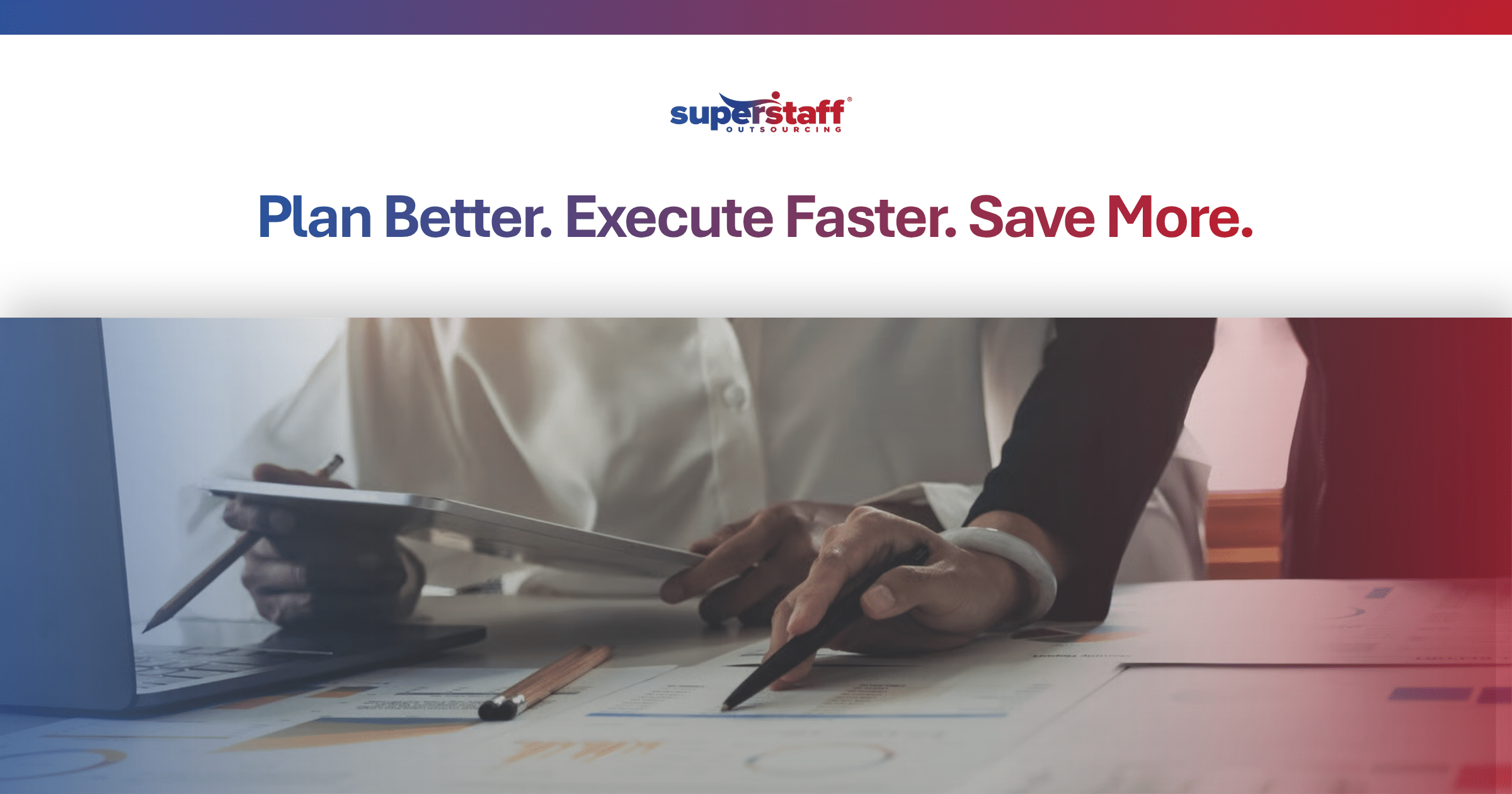 Project managers coordinating outsourcing project management tasks for business operations