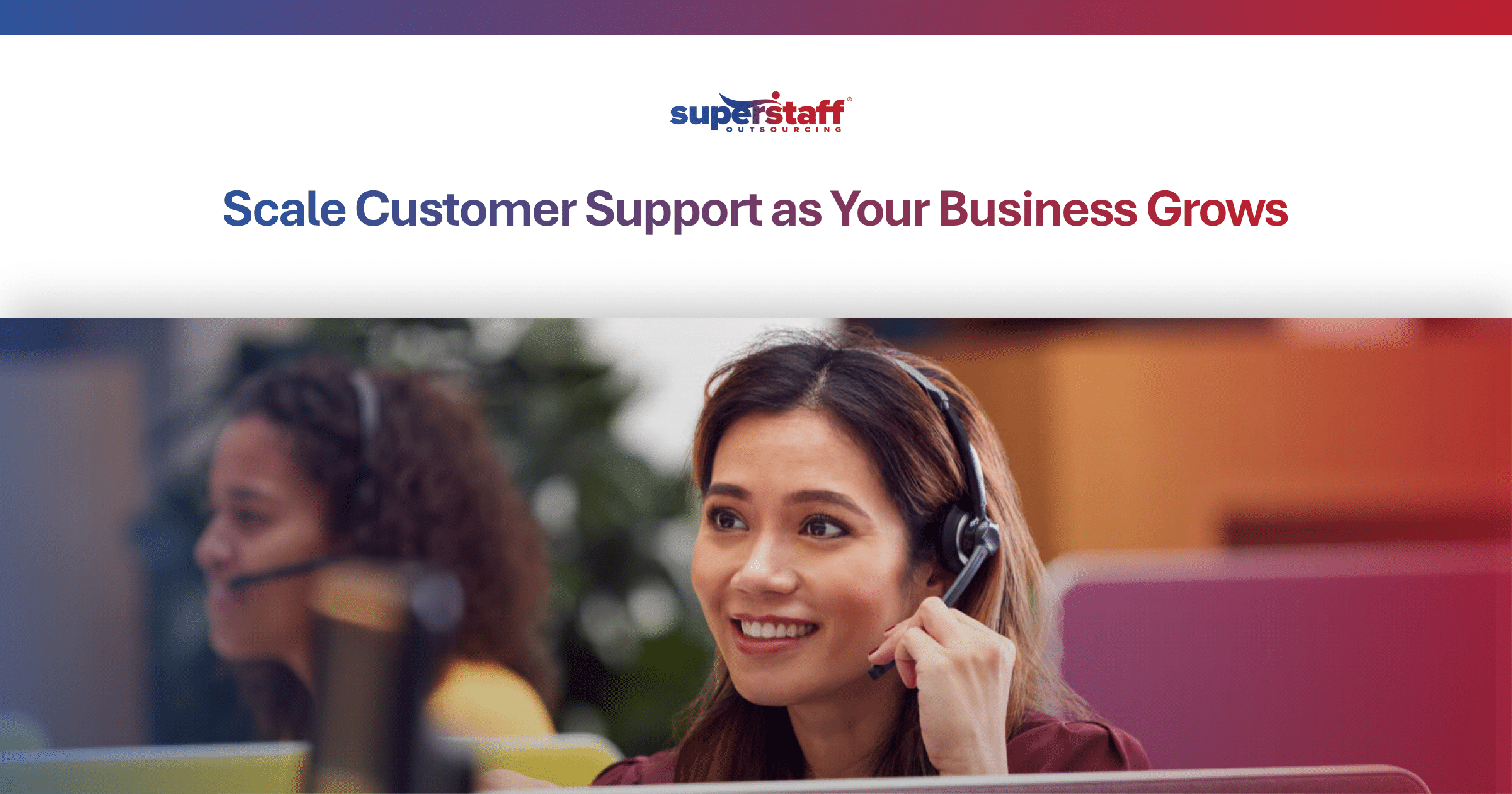 Customer support agents at a small business call center assisting customers and managing growing service demands