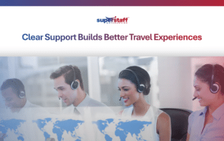 Tourism call center agents assisting travelers with bookings and pre-arrival support