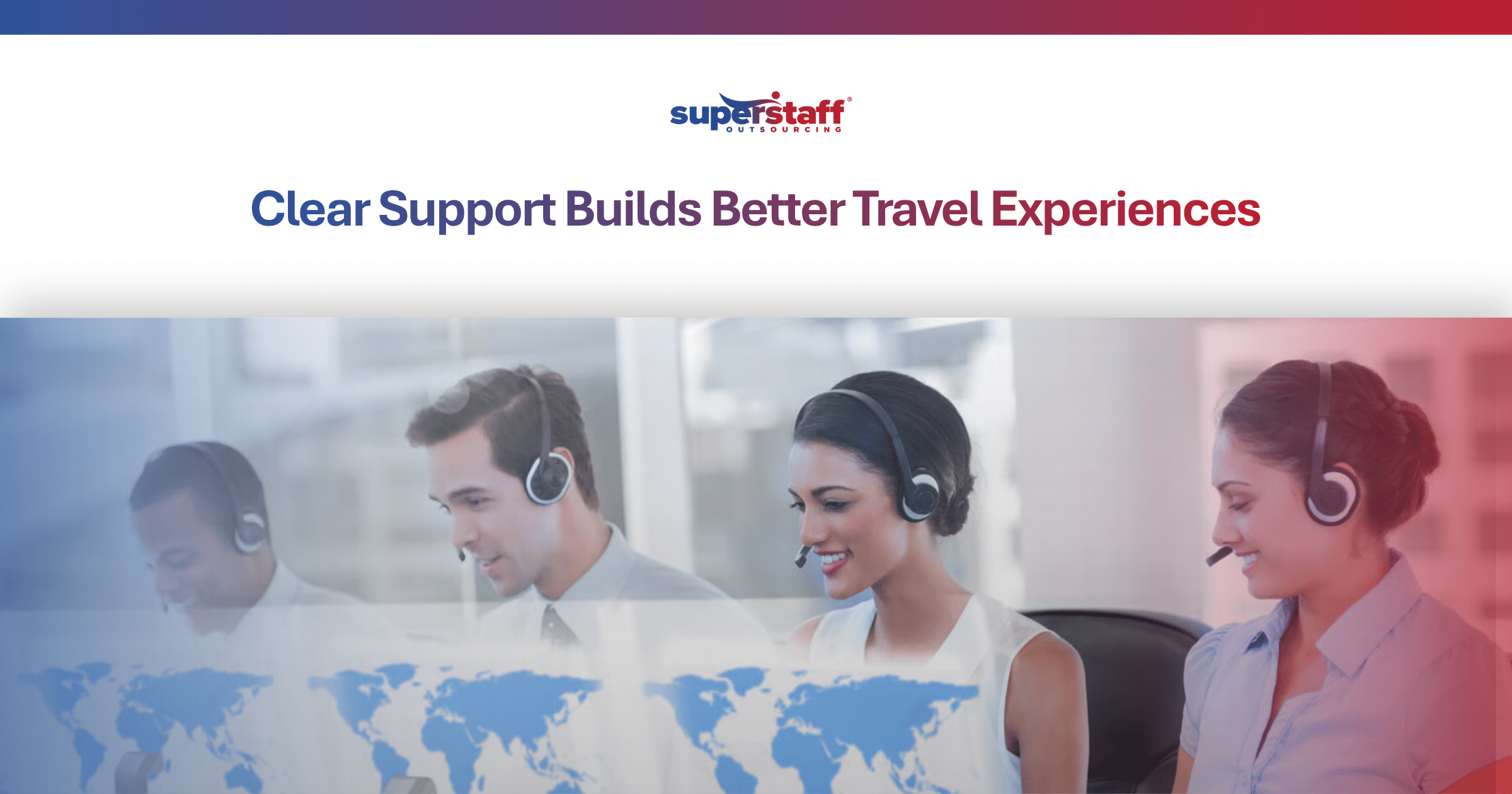 Tourism call center agents assisting travelers with bookings and pre-arrival support
