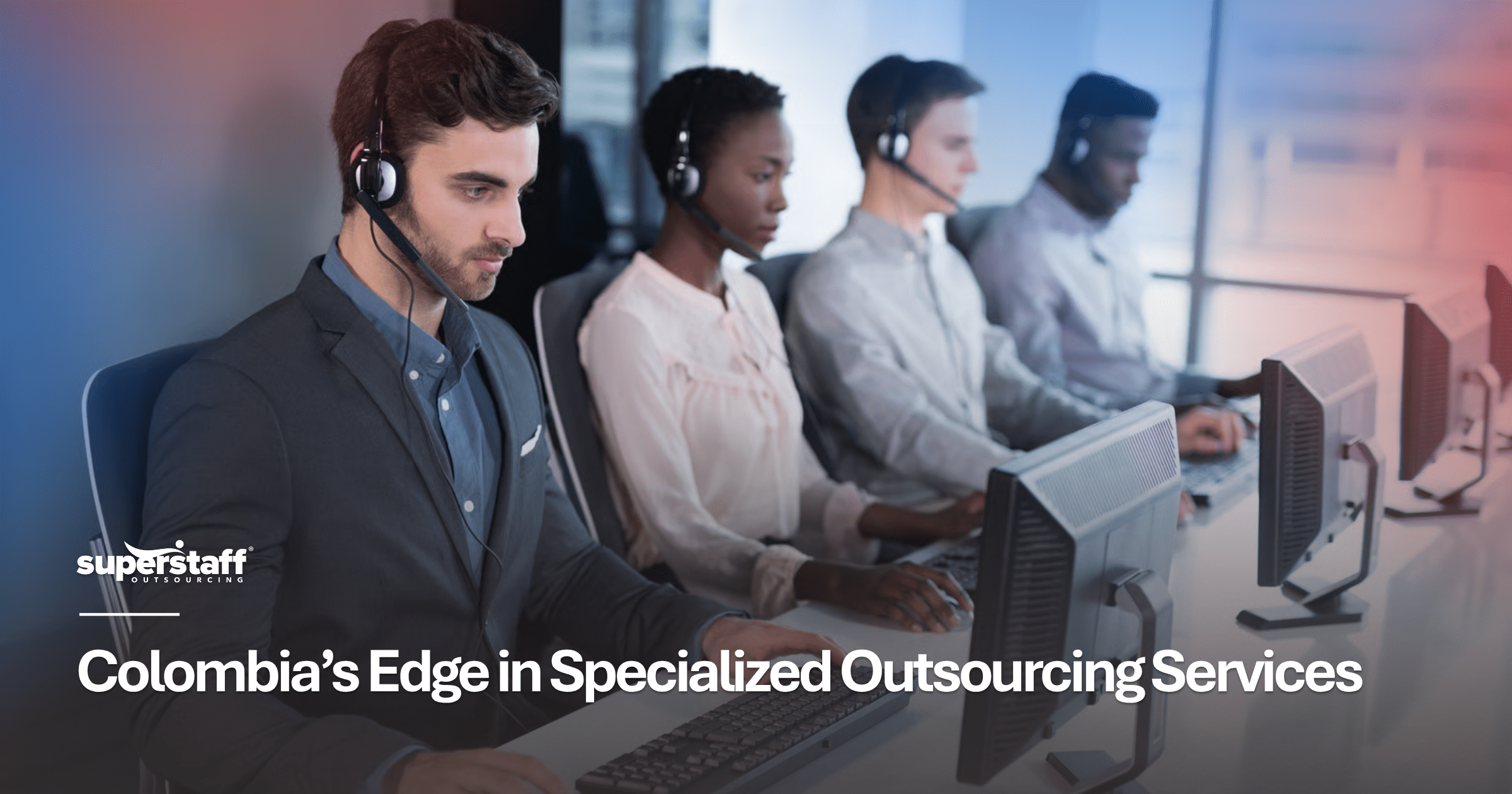 Professionals delivering Colombia BPO services to support specialized business operations and customer experience across industries