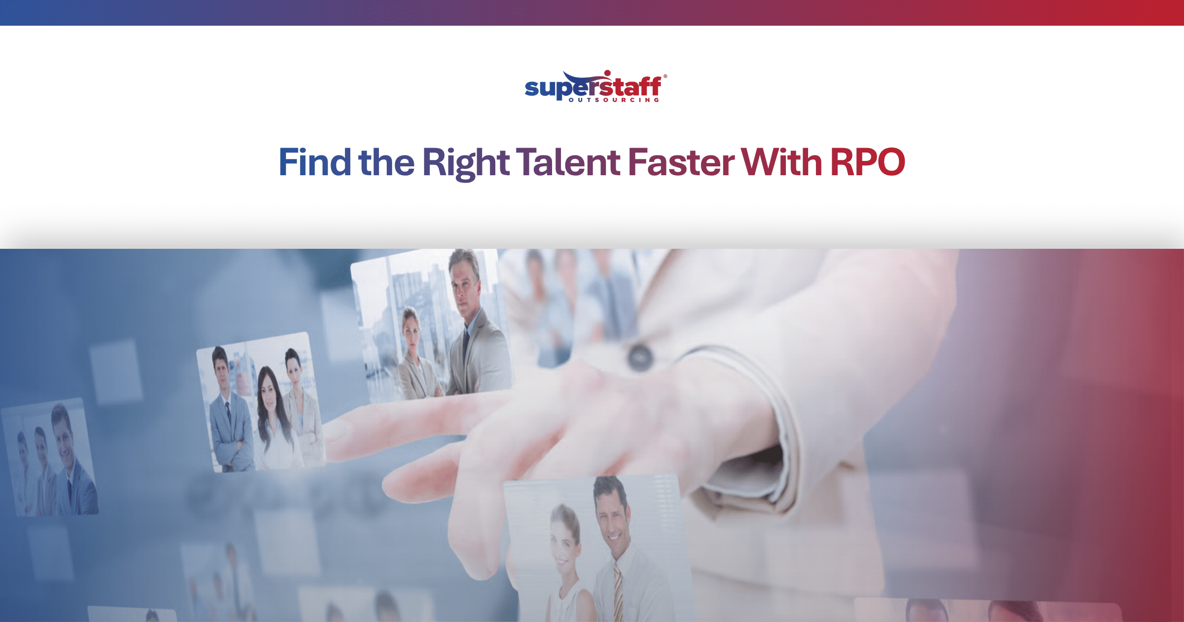 HR professionals using outsourced recruiting services to source, screen, and hire qualified candidates more efficiently
