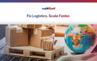 Logistics professionals using logistics and supply chain management outsourcing to improve operational efficiency and reduce supply chain costs