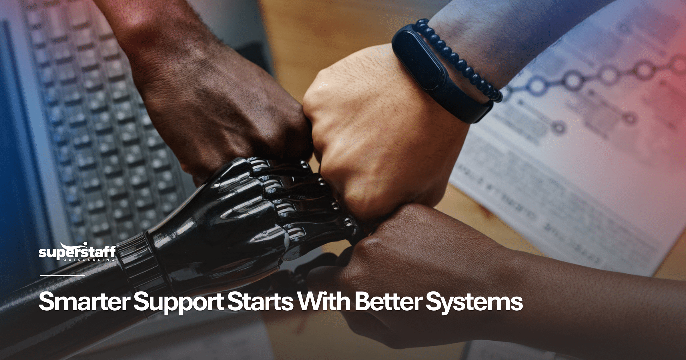 Customer support team using AI-powered BPO services to improve response times, efficiency, and customer experience