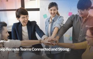 Remote employees collaborating virtually using culture ideas for remote work to strengthen team connection and engagement