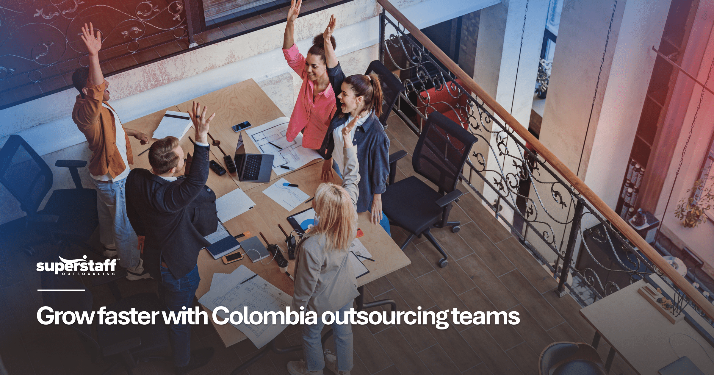 Start-up outsourcing team in Colombia helping a growing startup scale operations with skilled remote talent