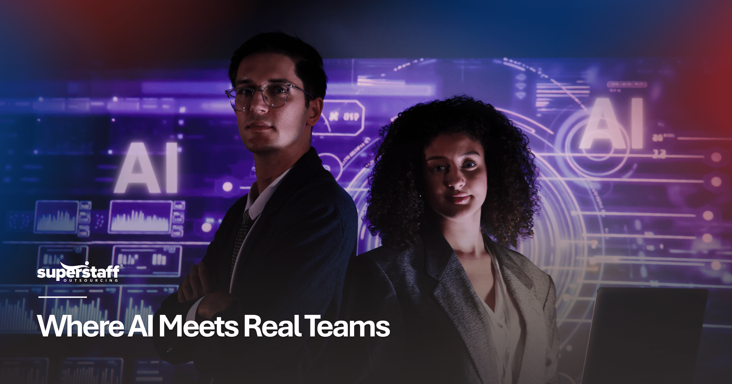 AI workforce solutions combining automation and offshore talent to improve business efficiency and operations