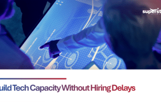 Dedicated development team model supporting U.S. companies with faster software development, project control, and scalable talent