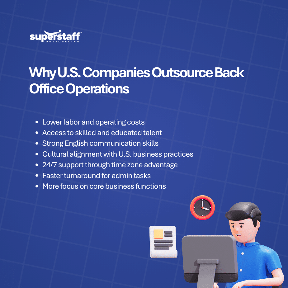 Top 10 Reasons Why U.S. Companies Outsource Back Office Operations to the Philippines Infographics Top 10 Reasons Why U.S. Companies Outsource Back Office Operations to the Philippines Infographics