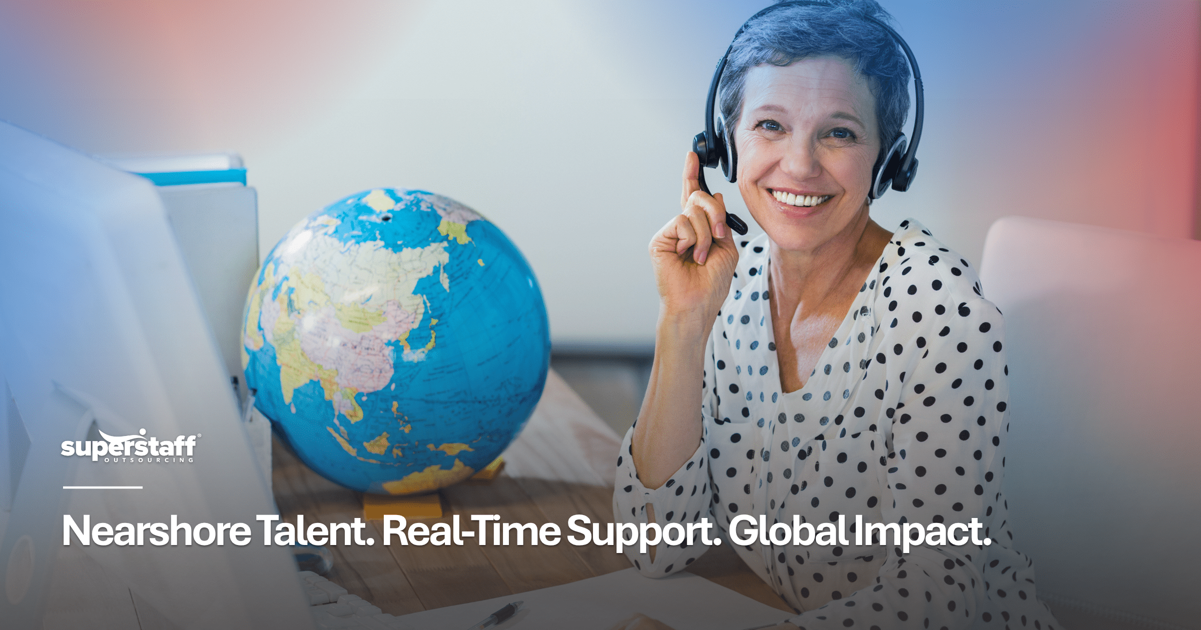 Customer service world market highlighting Colo
